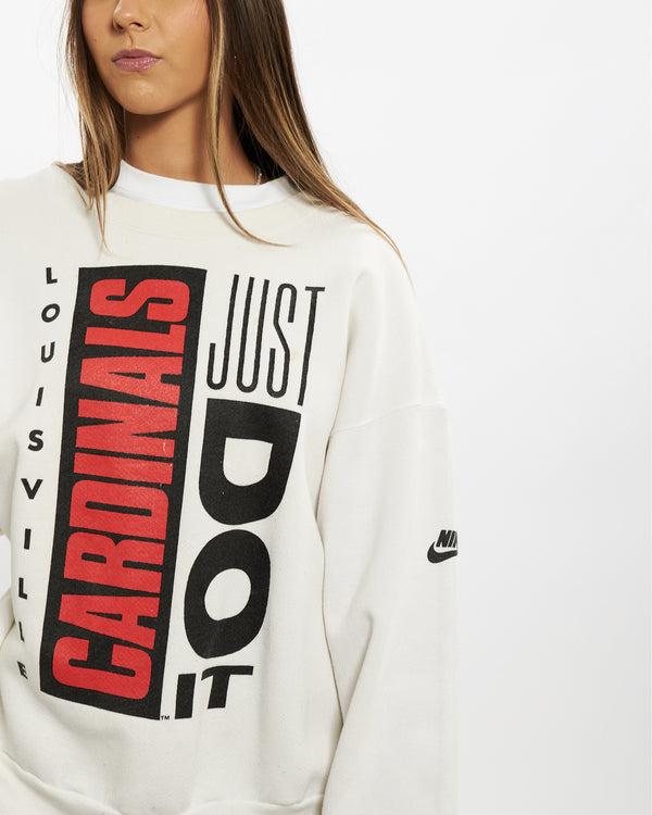 Vintage 90s Nike Louisville Cardinals 'Just Do It' Sweatshirt <br>S