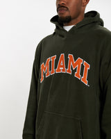 Vintage University of Miami Hooded Sweatshirt <br>XL , The Real Deal , newtown, sydney, australia, thrift store, opshop, preloved, secondhand, sustainable, retro, antique, 70s, 80s, 90s, 2000s, 00s, fashion, clothing, streetwear, trendy, garment, style, boutique, store, shop, archive, sale, cheap, best, top