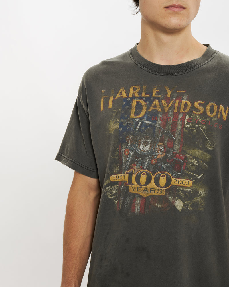 Vintage Harley Davidson Tee <br>L , The Real Deal , newtown, sydney, australia, thrift store, opshop, preloved, secondhand, sustainable, retro, antique, 70s, 80s, 90s, 2000s, 00s, fashion, clothing, streetwear, trendy, garment, style, boutique, store, shop, archive, sale, cheap, best, top