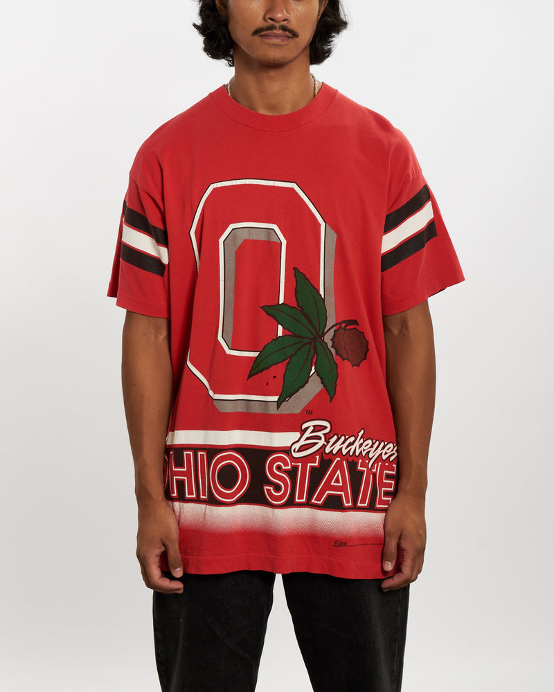 Vintage 90s NCAA Ohio State Buckeyes Tee <br>L , The Real Deal , newtown, sydney, australia, thrift store, opshop, preloved, secondhand, sustainable, retro, antique, 70s, 80s, 90s, 2000s, 00s, fashion, clothing, streetwear, trendy, garment, style, boutique, store, shop, archive, sale, cheap, best, top