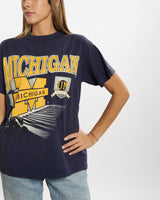 Vintage 90s University of Michigan 'Wolverines' Tee <br>M , The Real Deal , newtown, sydney, australia, thrift store, opshop, preloved, secondhand, sustainable, retro, antique, 70s, 80s, 90s, 2000s, 00s, fashion, clothing, streetwear, trendy, garment, style, boutique, store, shop, archive, sale, cheap, best, top