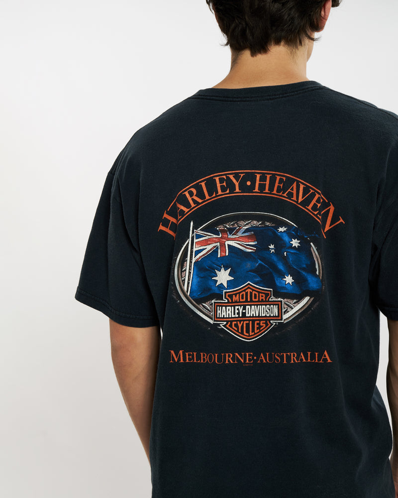 Vintage Harley Davidson Tee <br>L , The Real Deal , newtown, sydney, australia, thrift store, opshop, preloved, secondhand, sustainable, retro, antique, 70s, 80s, 90s, 2000s, 00s, fashion, clothing, streetwear, trendy, garment, style, boutique, store, shop, archive, sale, cheap, best, top