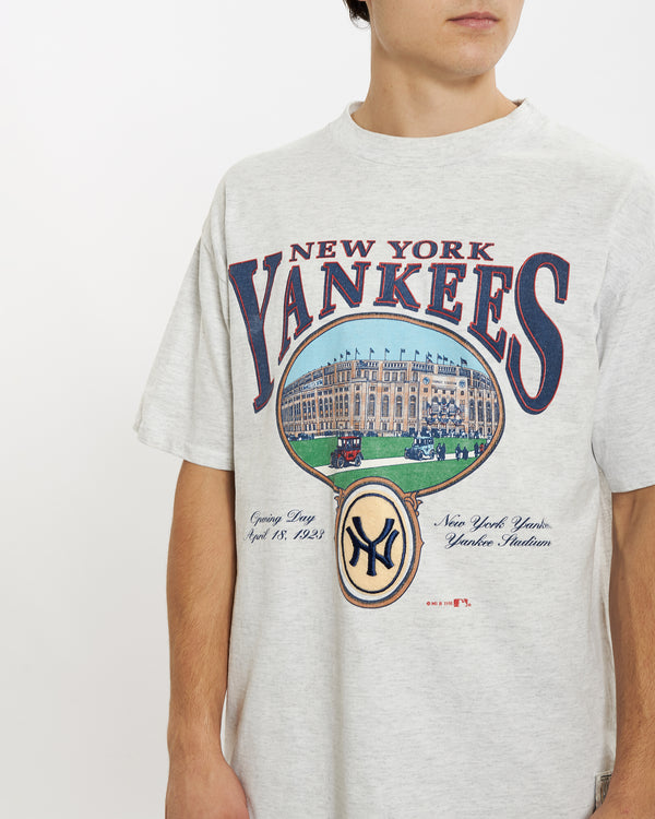 Vintage 1991 MLB New York Yankees Tee <br>L , The Real Deal , newtown, sydney, australia, thrift store, opshop, preloved, secondhand, sustainable, retro, antique, 70s, 80s, 90s, 2000s, 00s, fashion, clothing, streetwear, trendy, garment, style, boutique, store, shop, archive, sale, cheap, best, top