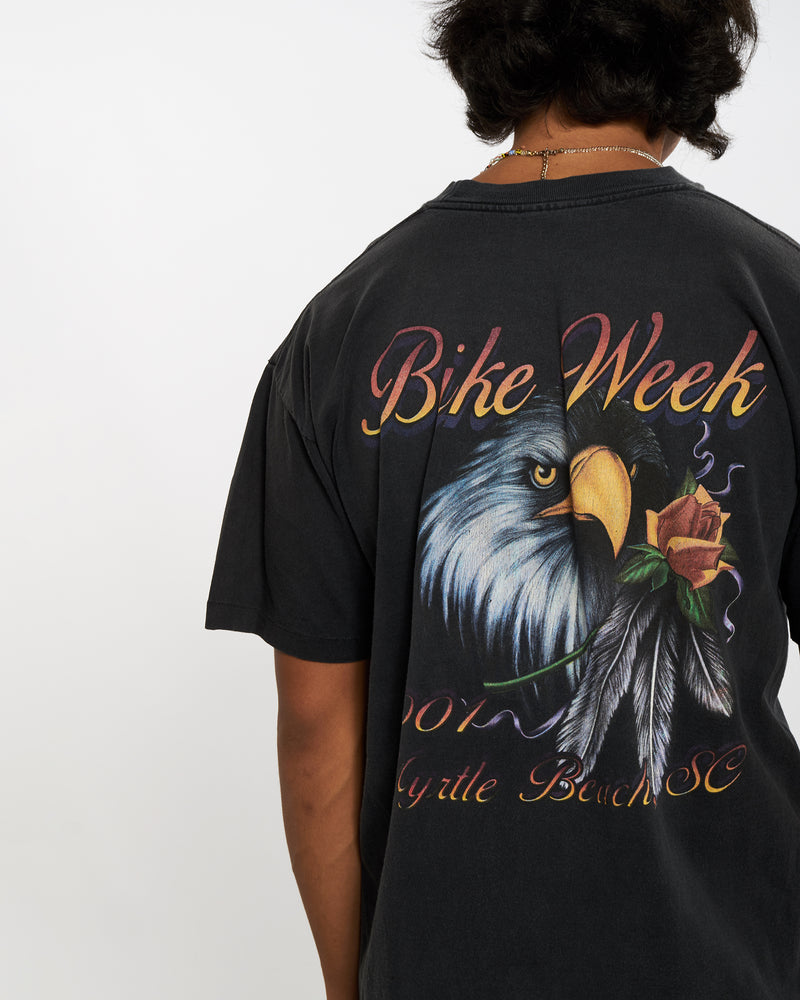 Vintage Myrtle Beach South Carolina 'Bike Week' Tee <br>M , The Real Deal , newtown, sydney, australia, thrift store, opshop, preloved, secondhand, sustainable, retro, antique, 70s, 80s, 90s, 2000s, 00s, fashion, clothing, streetwear, trendy, garment, style, boutique, store, shop, archive, sale, cheap, best, top