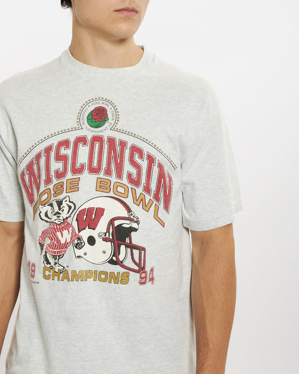 Vintage 1994 NCAA Wisconsin Badgers Tee <br>L , The Real Deal , newtown, sydney, australia, thrift store, opshop, preloved, secondhand, sustainable, retro, antique, 70s, 80s, 90s, 2000s, 00s, fashion, clothing, streetwear, trendy, garment, style, boutique, store, shop, archive, sale, cheap, best, top