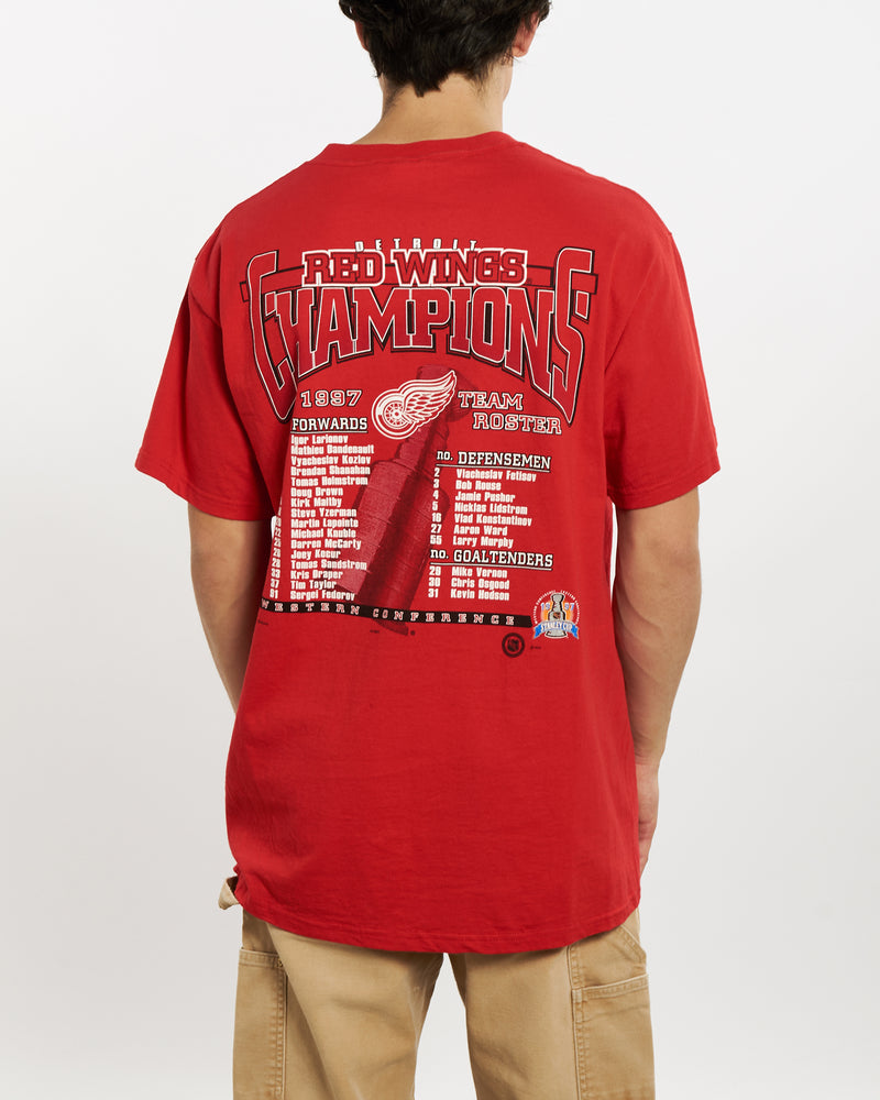 Vintage 1997 NHL Detroit Red Wings Tee <br>L