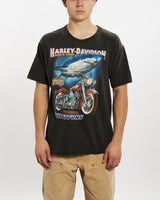 Vintage 90s Harley Davidson Tee <br>M , The Real Deal , newtown, sydney, australia, thrift store, opshop, preloved, secondhand, sustainable, retro, antique, 70s, 80s, 90s, 2000s, 00s, fashion, clothing, streetwear, trendy, garment, style, boutique, store, shop, archive, sale, cheap, best, top