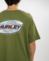 Vintage 90s Hurley Tee <br>L , The Real Deal , newtown, sydney, australia, thrift store, opshop, preloved, secondhand, sustainable, retro, antique, 70s, 80s, 90s, 2000s, 00s, fashion, clothing, streetwear, trendy, garment, style, boutique, store, shop, archive, sale, cheap, best, top