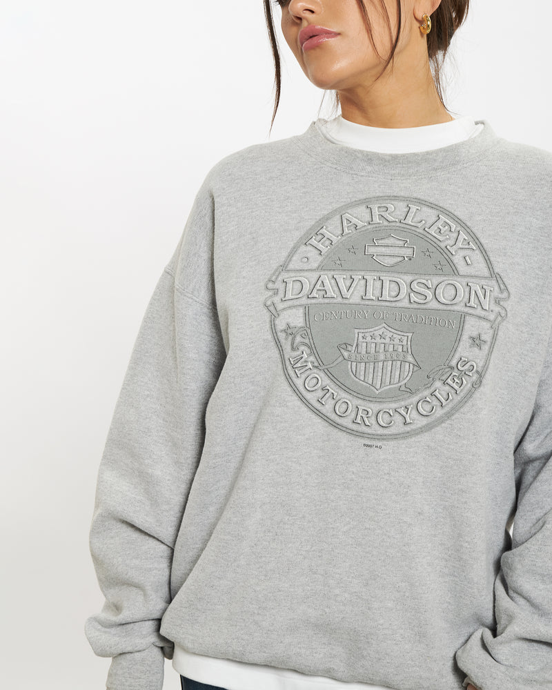 Vintage Harley Davidson Sweatshirt <br>S , The Real Deal , newtown, sydney, australia, thrift store, opshop, preloved, secondhand, sustainable, retro, antique, 70s, 80s, 90s, 2000s, 00s, fashion, clothing, streetwear, trendy, garment, style, boutique, store, shop, archive, sale, cheap, best, top