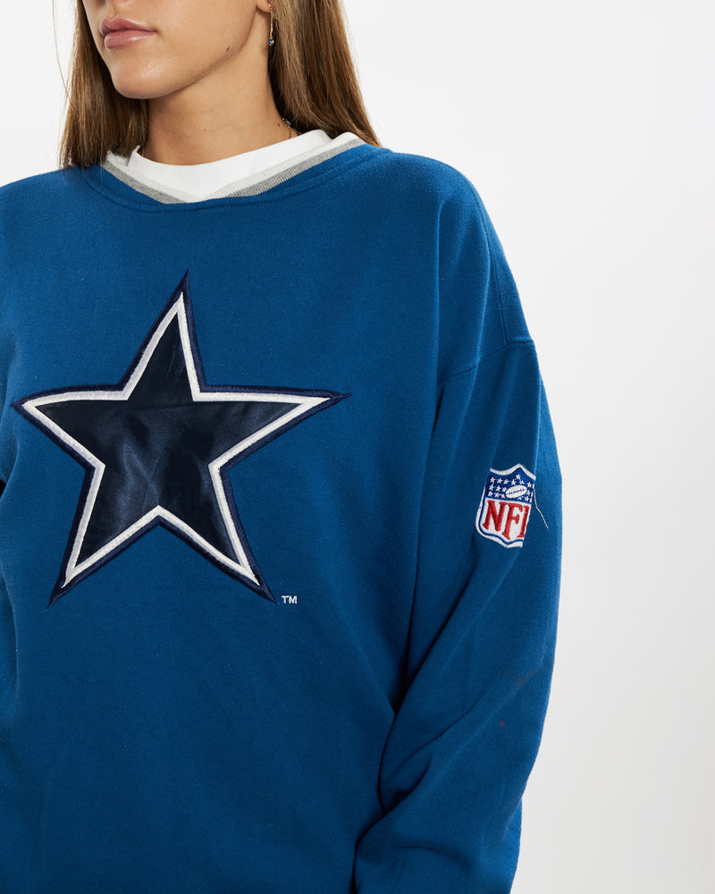 Vintage 90s NFL Dallas Cowboys Sweatshirt <br>M , The Real Deal , newtown, sydney, australia, thrift store, opshop, preloved, secondhand, sustainable, retro, antique, 70s, 80s, 90s, 2000s, 00s, fashion, clothing, streetwear, trendy, garment, style, boutique, store, shop, archive, sale, cheap, best, top