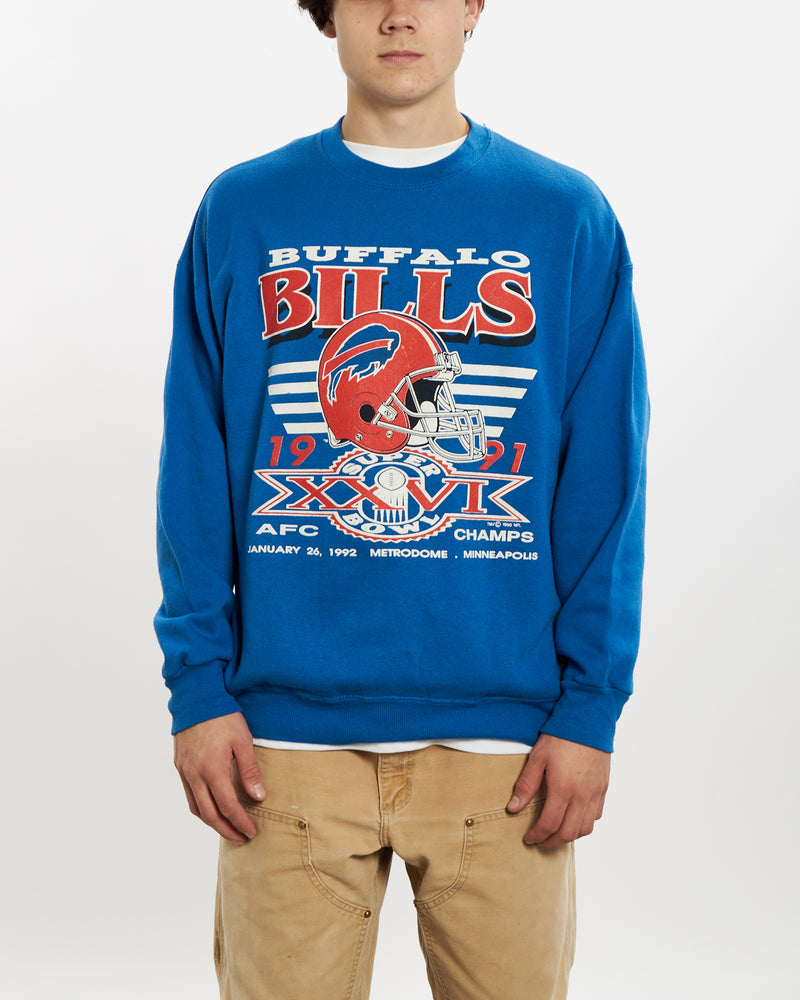 Vintage 1992 NFL Buffalo Bills Sweatshirt <br>L , The Real Deal , newtown, sydney, australia, thrift store, opshop, preloved, secondhand, sustainable, retro, antique, 70s, 80s, 90s, 2000s, 00s, fashion, clothing, streetwear, trendy, garment, style, boutique, store, shop, archive, sale, cheap, best, top