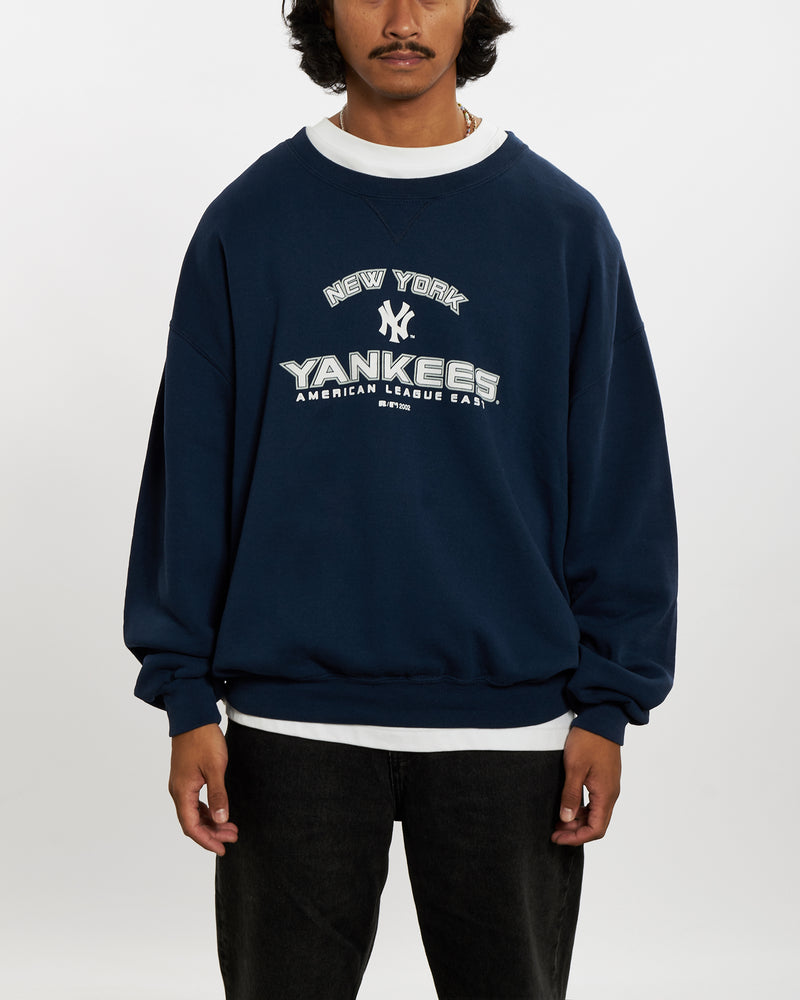 Vintage MLB New York Yankees Sweatshirt <br>L , The Real Deal , newtown, sydney, australia, thrift store, opshop, preloved, secondhand, sustainable, retro, antique, 70s, 80s, 90s, 2000s, 00s, fashion, clothing, streetwear, trendy, garment, style, boutique, store, shop, archive, sale, cheap, best, top