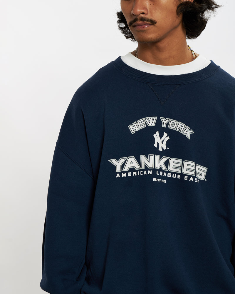 Vintage MLB New York Yankees Sweatshirt <br>L , The Real Deal , newtown, sydney, australia, thrift store, opshop, preloved, secondhand, sustainable, retro, antique, 70s, 80s, 90s, 2000s, 00s, fashion, clothing, streetwear, trendy, garment, style, boutique, store, shop, archive, sale, cheap, best, top