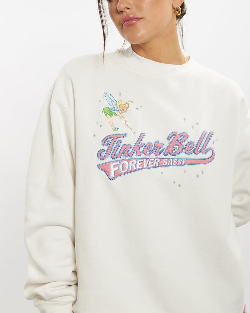 Vintage Disney Tinker Bell Sweatshirt <br>S , The Real Deal , newtown, sydney, australia, thrift store, opshop, preloved, secondhand, sustainable, retro, antique, 70s, 80s, 90s, 2000s, 00s, fashion, clothing, streetwear, trendy, garment, style, boutique, store, shop, archive, sale, cheap, best, top