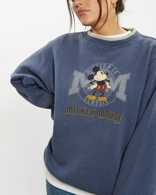 Vintage Disney Mickey Mouse Sweatshirt <br>S , The Real Deal , newtown, sydney, australia, thrift store, opshop, preloved, secondhand, sustainable, retro, antique, 70s, 80s, 90s, 2000s, 00s, fashion, clothing, streetwear, trendy, garment, style, boutique, store, shop, archive, sale, cheap, best, top