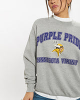 Vintage 1998 NFL Minnesota Vikings Sweatshirt <br>S , The Real Deal , newtown, sydney, australia, thrift store, opshop, preloved, secondhand, sustainable, retro, antique, 70s, 80s, 90s, 2000s, 00s, fashion, clothing, streetwear, trendy, garment, style, boutique, store, shop, archive, sale, cheap, best, top