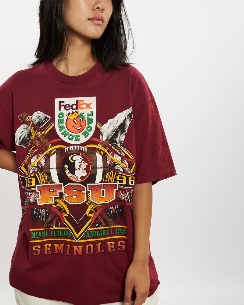 Vintage 1996 NCAA Florida State Seminoles Tee <br>M , The Real Deal , newtown, sydney, australia, thrift store, opshop, preloved, secondhand, sustainable, retro, antique, 70s, 80s, 90s, 2000s, 00s, fashion, clothing, streetwear, trendy, garment, style, boutique, store, shop, archive, sale, cheap, best, top