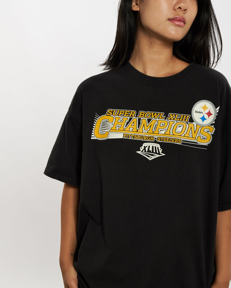 Vintage NFL Pittsburgh Steelers Tee <br>M , The Real Deal , newtown, sydney, australia, thrift store, opshop, preloved, secondhand, sustainable, retro, antique, 70s, 80s, 90s, 2000s, 00s, fashion, clothing, streetwear, trendy, garment, style, boutique, store, shop, archive, sale, cheap, best, top