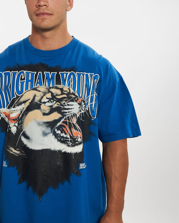 Vintage BYU Cougars Tee <br>XL , The Real Deal , newtown, sydney, australia, thrift store, opshop, preloved, secondhand, sustainable, retro, antique, 70s, 80s, 90s, 2000s, 00s, fashion, clothing, streetwear, trendy, garment, style, boutique, store, shop, archive, sale, cheap, best, top