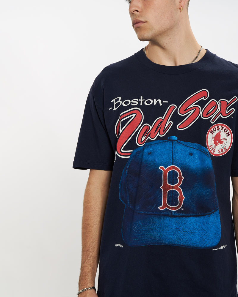 Vintage 1995 MLB Boston Red Sox Tee <br>L , The Real Deal , newtown, sydney, australia, thrift store, opshop, preloved, secondhand, sustainable, retro, antique, 70s, 80s, 90s, 2000s, 00s, fashion, clothing, streetwear, trendy, garment, style, boutique, store, shop, archive, sale, cheap, best, top