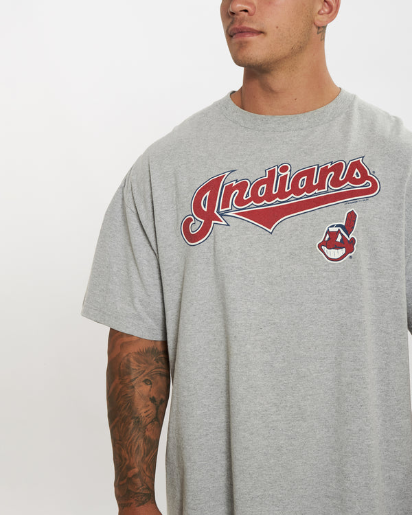 Vintage MLB Cleveland Indians Tee <br>XL , The Real Deal , newtown, sydney, australia, thrift store, opshop, preloved, secondhand, sustainable, retro, antique, 70s, 80s, 90s, 2000s, 00s, fashion, clothing, streetwear, trendy, garment, style, boutique, store, shop, archive, sale, cheap, best, top