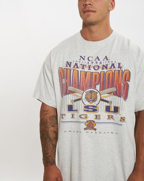 Vintage 1996 NCAA LSU Tigers Tee <br>XL , The Real Deal , newtown, sydney, australia, thrift store, opshop, preloved, secondhand, sustainable, retro, antique, 70s, 80s, 90s, 2000s, 00s, fashion, clothing, streetwear, trendy, garment, style, boutique, store, shop, archive, sale, cheap, best, top