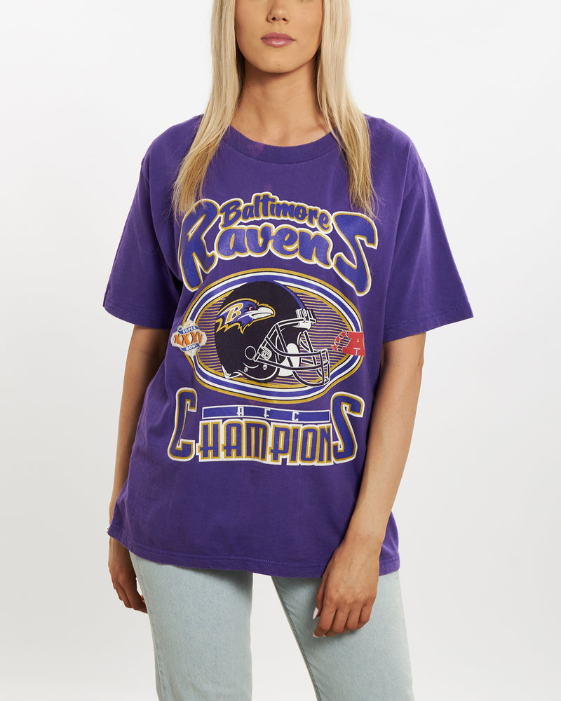 Vintage NFL Baltimore Ravens Tee <br>M , The Real Deal , newtown, sydney, australia, thrift store, opshop, preloved, secondhand, sustainable, retro, antique, 70s, 80s, 90s, 2000s, 00s, fashion, clothing, streetwear, trendy, garment, style, boutique, store, shop, archive, sale, cheap, best, top