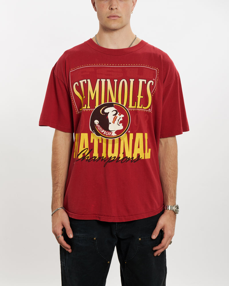 Vintage 1993 NCAA Florida State Seminoles Tee <br>L