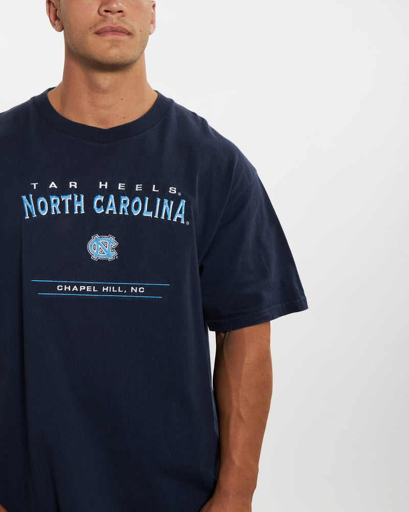 Vintage 90s NCAA North Carolina Tar Heels Tee <br>XL , The Real Deal , newtown, sydney, australia, thrift store, opshop, preloved, secondhand, sustainable, retro, antique, 70s, 80s, 90s, 2000s, 00s, fashion, clothing, streetwear, trendy, garment, style, boutique, store, shop, archive, sale, cheap, best, top