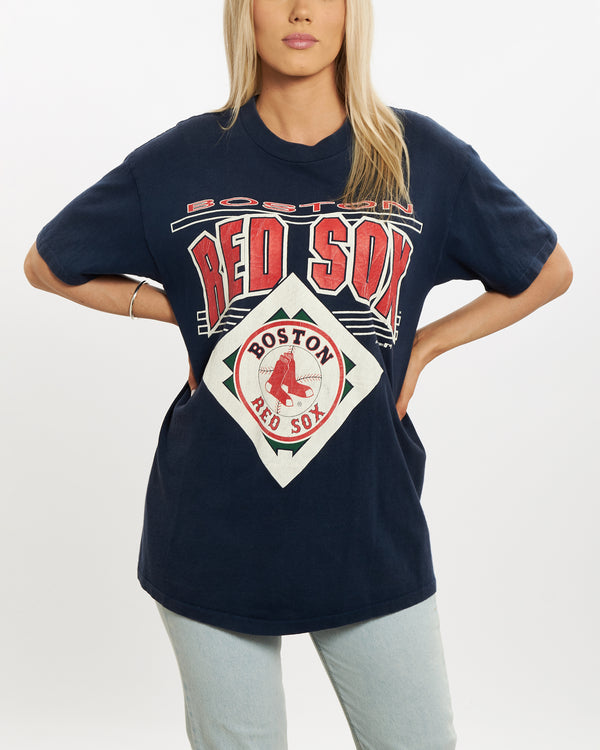 Vintage 1991 MLB Boston Red Sox Tee <br>M , The Real Deal , newtown, sydney, australia, thrift store, opshop, preloved, secondhand, sustainable, retro, antique, 70s, 80s, 90s, 2000s, 00s, fashion, clothing, streetwear, trendy, garment, style, boutique, store, shop, archive, sale, cheap, best, top