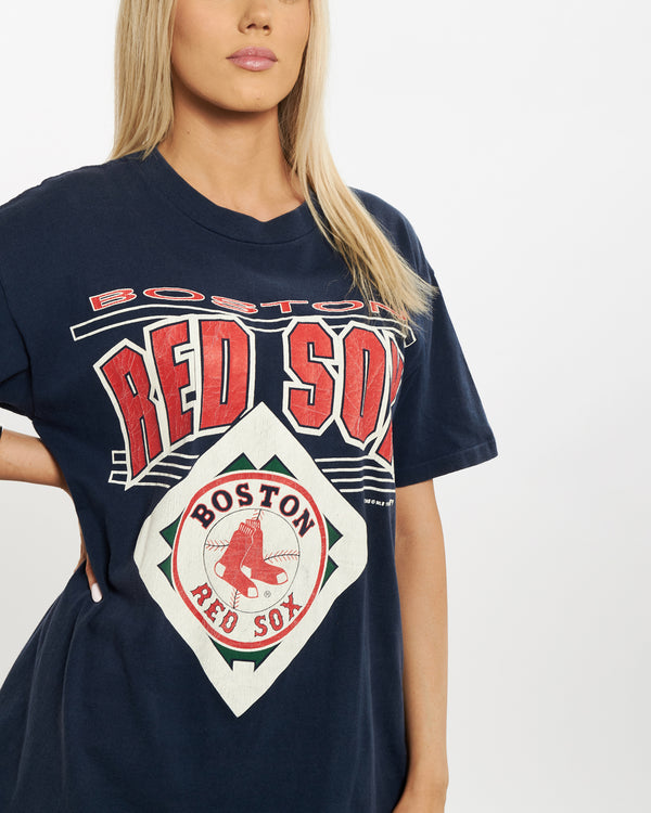 Vintage 1991 MLB Boston Red Sox Tee <br>M , The Real Deal , newtown, sydney, australia, thrift store, opshop, preloved, secondhand, sustainable, retro, antique, 70s, 80s, 90s, 2000s, 00s, fashion, clothing, streetwear, trendy, garment, style, boutique, store, shop, archive, sale, cheap, best, top