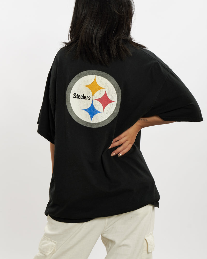 Vintage 90s Nike NFL Pittsburgh Steelers Tee <br>L , The Real Deal , newtown, sydney, australia, thrift store, opshop, preloved, secondhand, sustainable, retro, antique, 70s, 80s, 90s, 2000s, 00s, fashion, clothing, streetwear, trendy, garment, style, boutique, store, shop, archive, sale, cheap, best, top