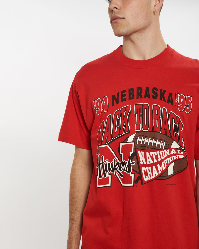 Vintage 1995 NCAA Nebraska Huskers Tee <br>L