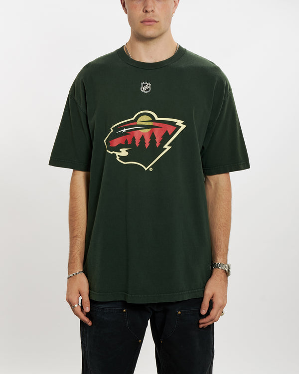 Vintage NHL Minnesota Wild Tee <br>L , The Real Deal , newtown, sydney, australia, thrift store, opshop, preloved, secondhand, sustainable, retro, antique, 70s, 80s, 90s, 2000s, 00s, fashion, clothing, streetwear, trendy, garment, style, boutique, store, shop, archive, sale, cheap, best, top