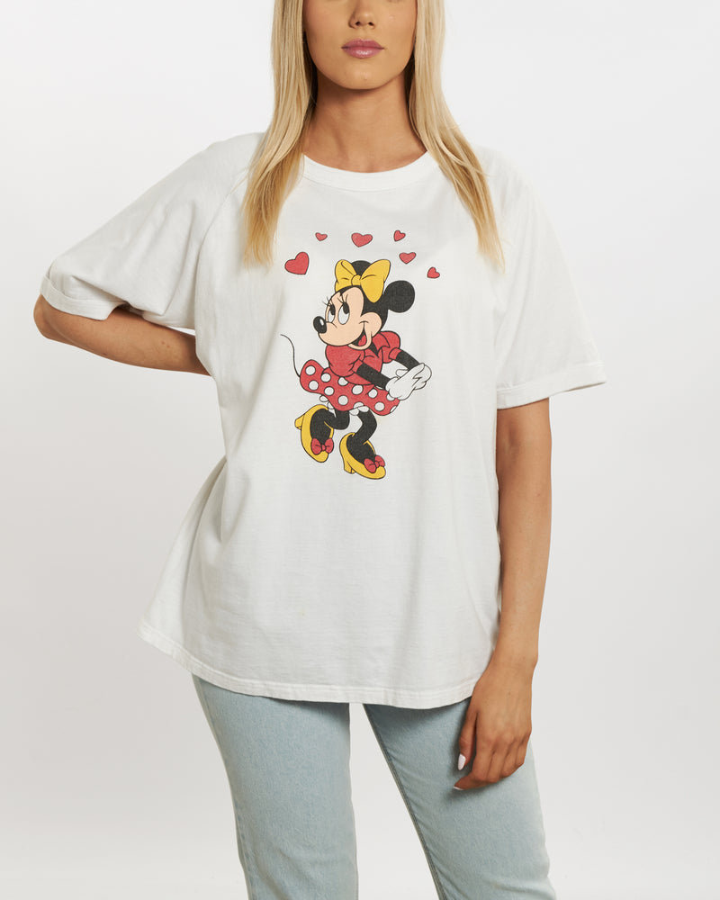 Vintage 80s Disney Minnie Mouse Tee <br>M , The Real Deal , newtown, sydney, australia, thrift store, opshop, preloved, secondhand, sustainable, retro, antique, 70s, 80s, 90s, 2000s, 00s, fashion, clothing, streetwear, trendy, garment, style, boutique, store, shop, archive, sale, cheap, best, top