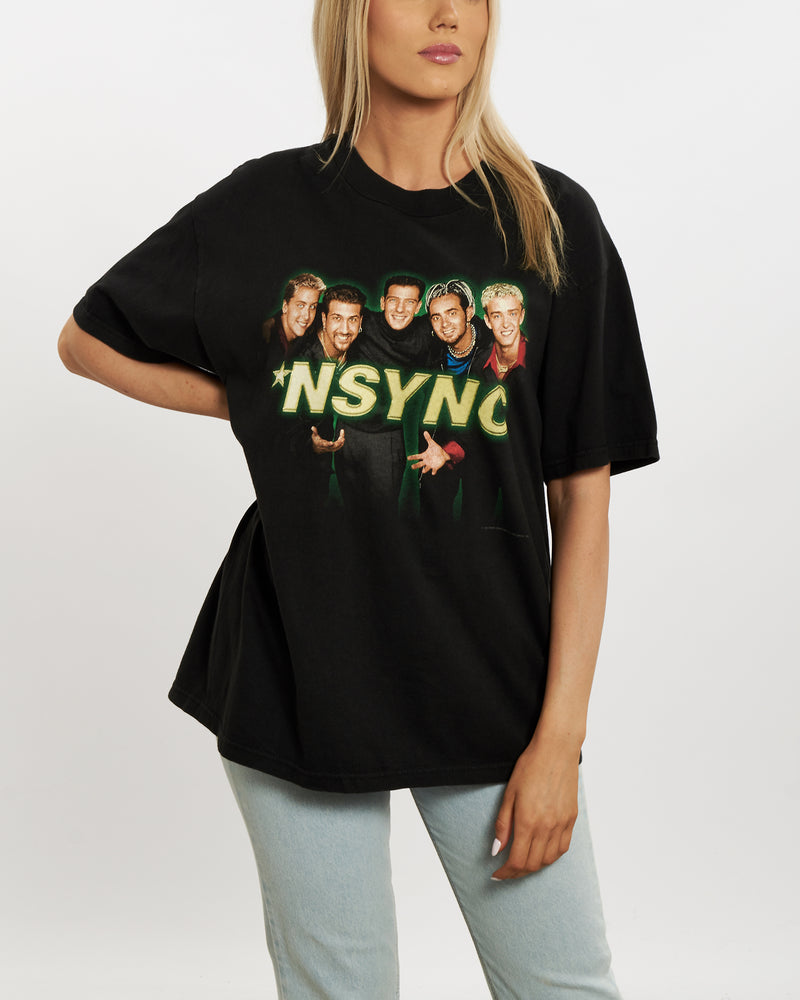 Vintage 1998 NSYNC Tee <br>M , The Real Deal , newtown, sydney, australia, thrift store, opshop, preloved, secondhand, sustainable, retro, antique, 70s, 80s, 90s, 2000s, 00s, fashion, clothing, streetwear, trendy, garment, style, boutique, store, shop, archive, sale, cheap, best, top