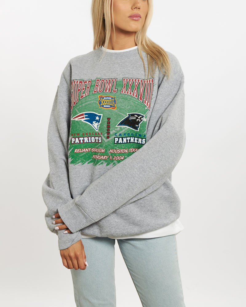 Vintage NFL Super Bowl 'Patriots v Panthers' Sweatshirt <br>M