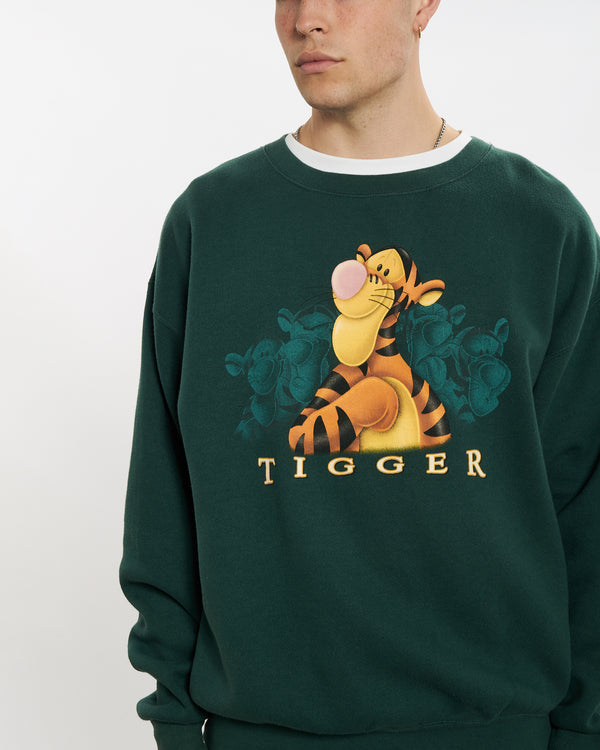 Vintage 90s Disney Tigger Sweatshirt <br>L , The Real Deal , newtown, sydney, australia, thrift store, opshop, preloved, secondhand, sustainable, retro, antique, 70s, 80s, 90s, 2000s, 00s, fashion, clothing, streetwear, trendy, garment, style, boutique, store, shop, archive, sale, cheap, best, top