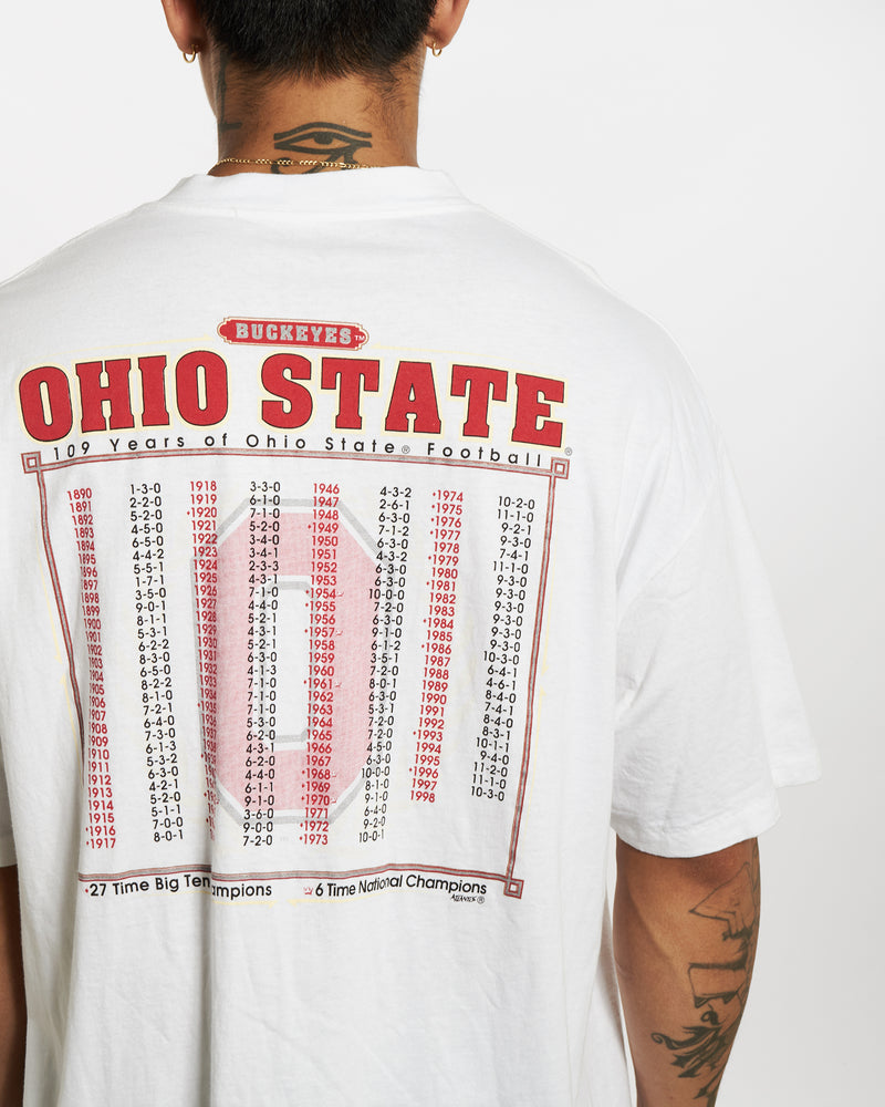 Vintage 1998 NCAA Ohio State Buckeyes Tee <br>XL , The Real Deal , newtown, sydney, australia, thrift store, opshop, preloved, secondhand, sustainable, retro, antique, 70s, 80s, 90s, 2000s, 00s, fashion, clothing, streetwear, trendy, garment, style, boutique, store, shop, archive, sale, cheap, best, top