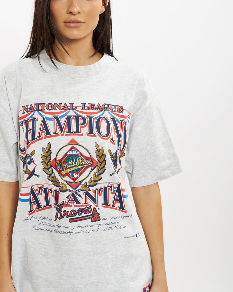 Vintage 1992 MLB World Series Atlanta Braves Tee <br>S