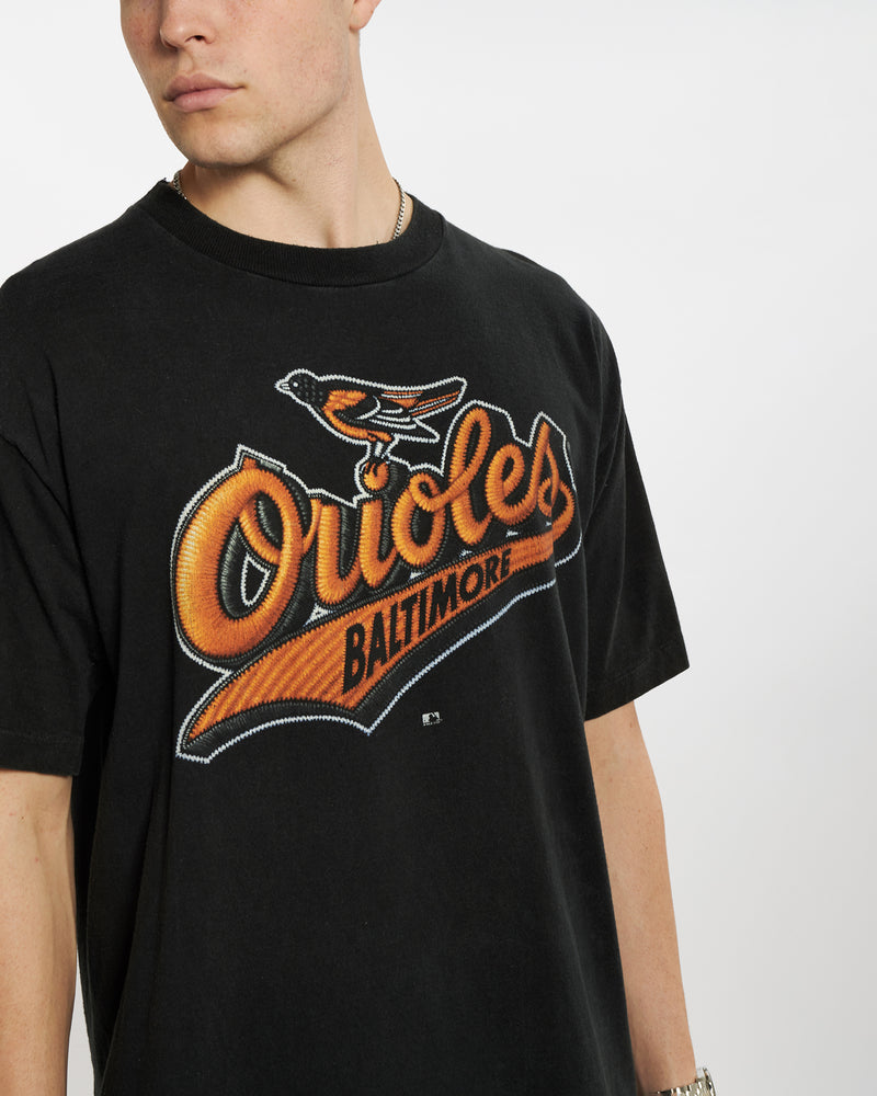 Vintage 90s MLB Baltimore Orioles Tee <br>L , The Real Deal , newtown, sydney, australia, thrift store, opshop, preloved, secondhand, sustainable, retro, antique, 70s, 80s, 90s, 2000s, 00s, fashion, clothing, streetwear, trendy, garment, style, boutique, store, shop, archive, sale, cheap, best, top