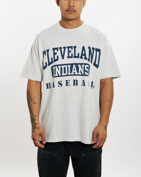 Vintage 1995 MLB Cleveland Indians Tee <br>XL , The Real Deal , newtown, sydney, australia, thrift store, opshop, preloved, secondhand, sustainable, retro, antique, 70s, 80s, 90s, 2000s, 00s, fashion, clothing, streetwear, trendy, garment, style, boutique, store, shop, archive, sale, cheap, best, top