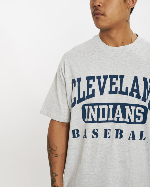 Vintage 1995 MLB Cleveland Indians Tee <br>XL , The Real Deal , newtown, sydney, australia, thrift store, opshop, preloved, secondhand, sustainable, retro, antique, 70s, 80s, 90s, 2000s, 00s, fashion, clothing, streetwear, trendy, garment, style, boutique, store, shop, archive, sale, cheap, best, top