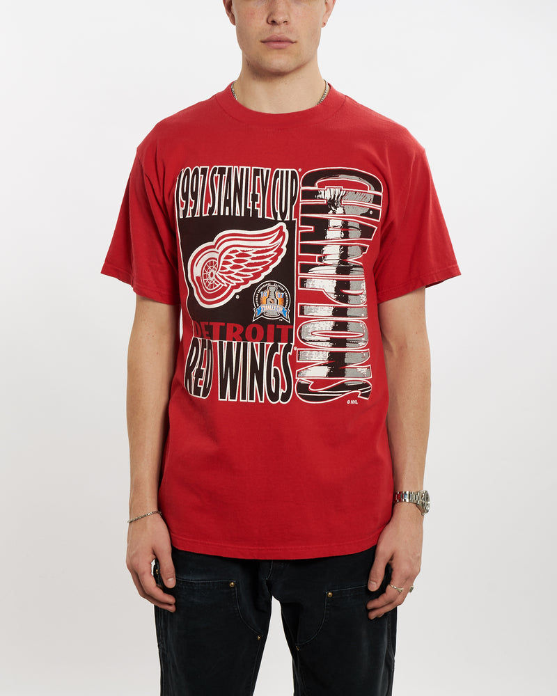 Vintage 1997 NHL Detroit Red Wings Tee <br>L , The Real Deal , newtown, sydney, australia, thrift store, opshop, preloved, secondhand, sustainable, retro, antique, 70s, 80s, 90s, 2000s, 00s, fashion, clothing, streetwear, trendy, garment, style, boutique, store, shop, archive, sale, cheap, best, top