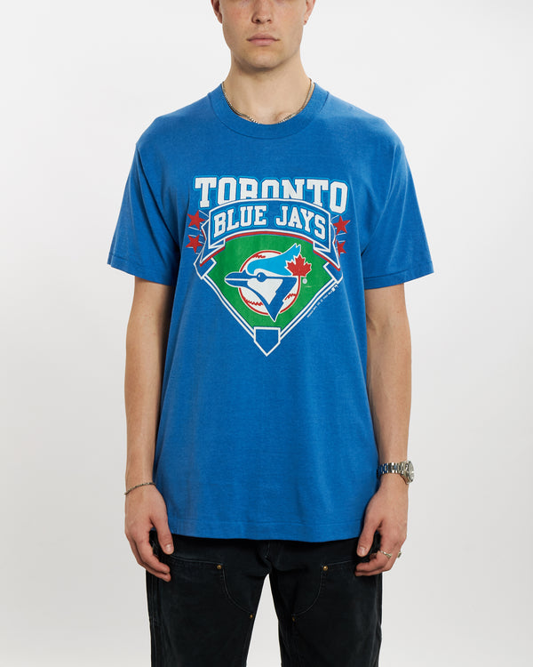 Vintage 1988 MLB Toronto Blue Jays Tee <br>L , The Real Deal , newtown, sydney, australia, thrift store, opshop, preloved, secondhand, sustainable, retro, antique, 70s, 80s, 90s, 2000s, 00s, fashion, clothing, streetwear, trendy, garment, style, boutique, store, shop, archive, sale, cheap, best, top