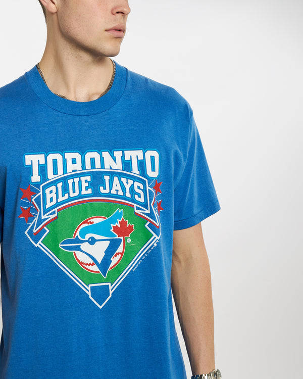 Vintage 1988 MLB Toronto Blue Jays Tee <br>L , The Real Deal , newtown, sydney, australia, thrift store, opshop, preloved, secondhand, sustainable, retro, antique, 70s, 80s, 90s, 2000s, 00s, fashion, clothing, streetwear, trendy, garment, style, boutique, store, shop, archive, sale, cheap, best, top