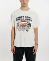 Vintage 90s NFL Patriots v Rams Super Bowl Tee <br>M