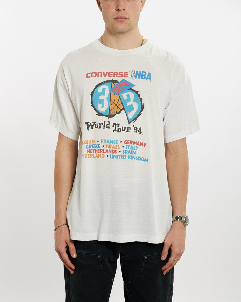 Vintage 1994 Converse NBA World Tour Tee <br>L