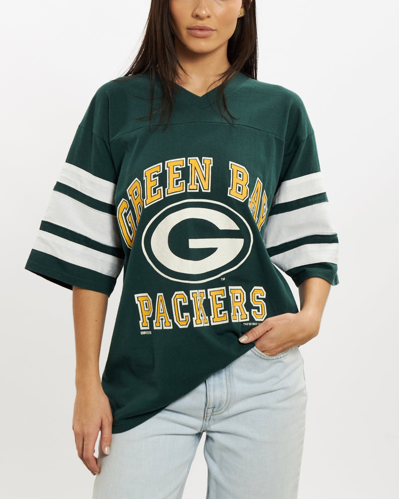 Vintage 1993 NFL Green Bay Packers Jersey <br>S , The Real Deal , newtown, sydney, australia, thrift store, opshop, preloved, secondhand, sustainable, retro, antique, 70s, 80s, 90s, 2000s, 00s, fashion, clothing, streetwear, trendy, garment, style, boutique, store, shop, archive, sale, cheap, best, top