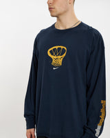 Vintage 90s Nike Long 'Basketball' Sleeve Tee <br>L